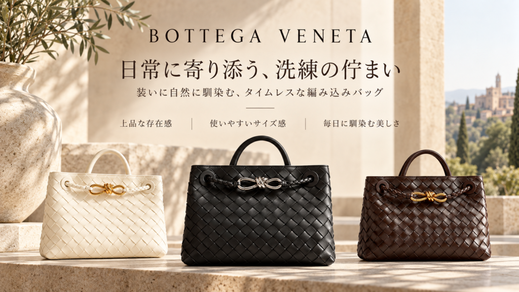 BOTTEGA VENETA バッグ ブラック アイボリー ブラウン