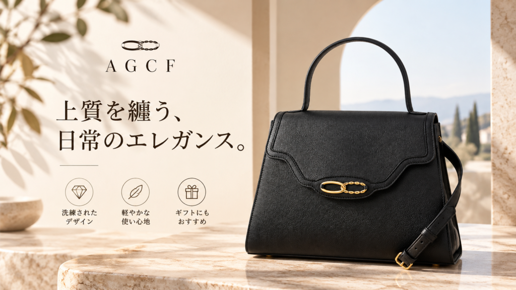 AGCF バッグ ブラック ハンドバッグ